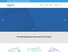 Tablet Screenshot of opt-e.com